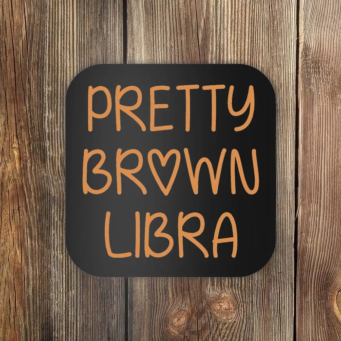 Pretty Libra September October Birthday Asian Latino Black Coaster