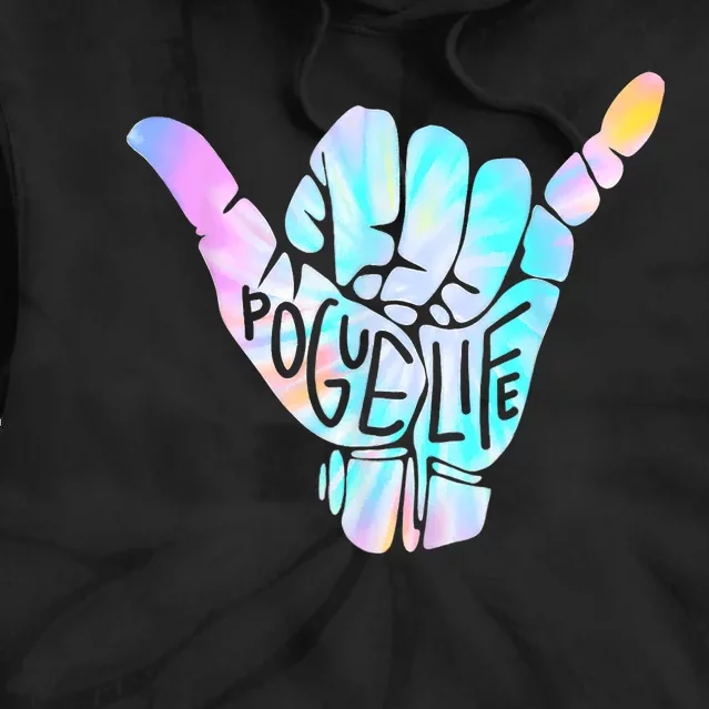 Pogu_e Life Shaka Hand Hang Loose Tie Dye Pattern Tie Dye Hoodie