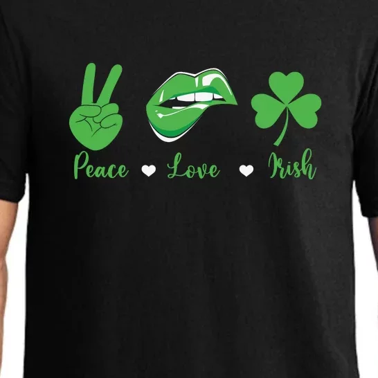 Peace Love Shamrock Irish Happy St Patrick's Day Pajama Set