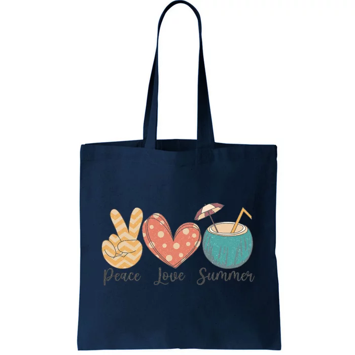 Peace Love Summer Tote Bag