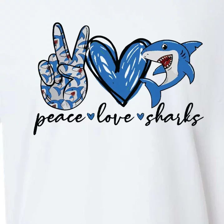 Peace Love Shark Sueded Cloud Jersey T-Shirt