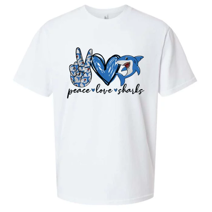 Peace Love Shark Sueded Cloud Jersey T-Shirt