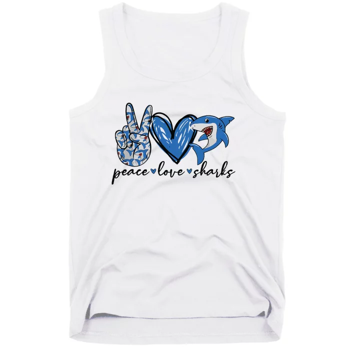 Peace Love Shark Tank Top