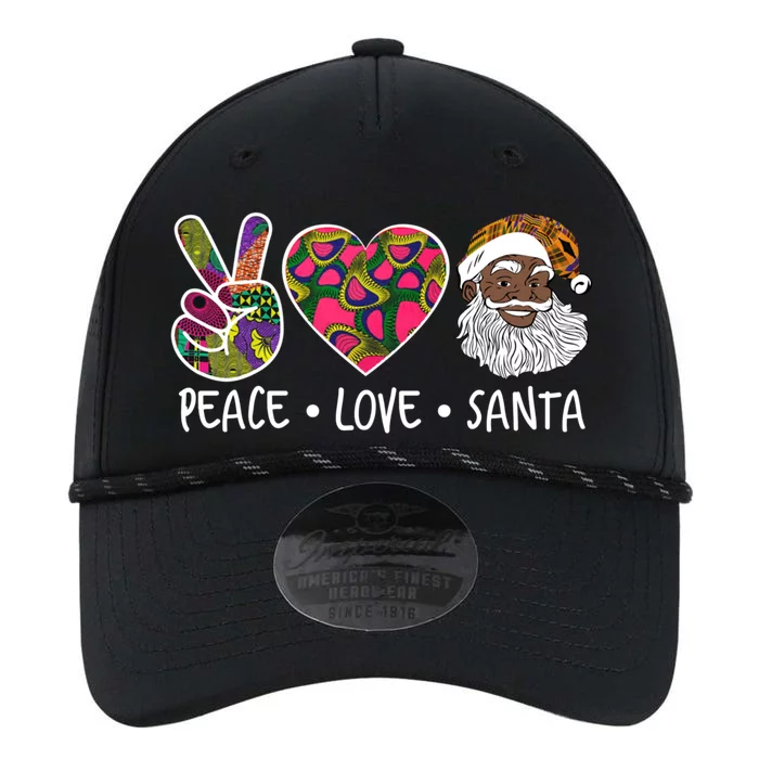 Peace Love Santa African Print Design African American Santa Gift Performance The Dyno Cap