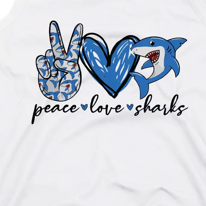 Peace Love Shark Tank Top