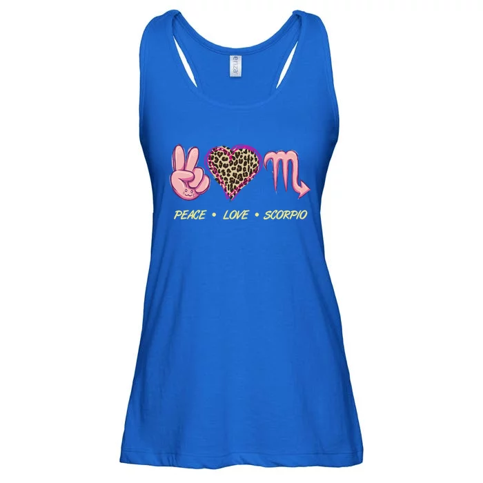 Peace Love Scorpio Zodiac Sign Horoscope Gift Ladies Essential Flowy Tank