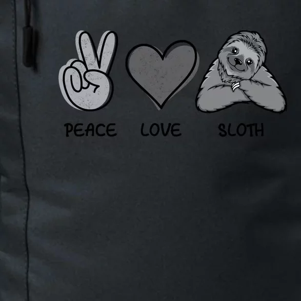 Peace Love Sloth Funny Sloth Love Gift Daily Commute Backpack