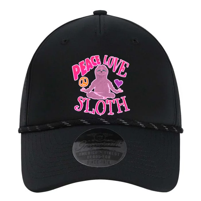 Peace Love Sloth Funny Peaceful Awesome Life Gift Performance The Dyno Cap