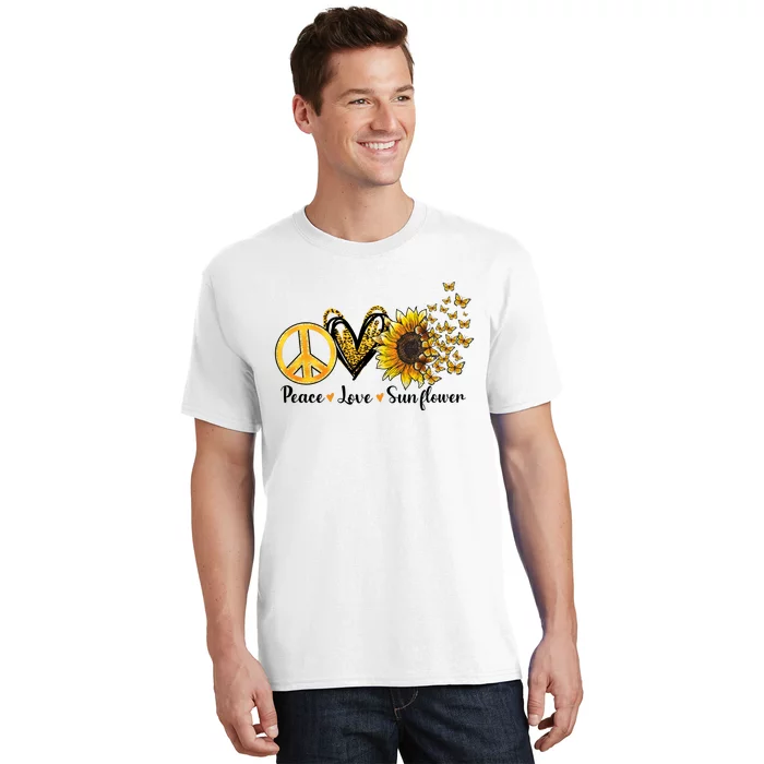 Peace Love Sunflower Sublimation T-Shirt