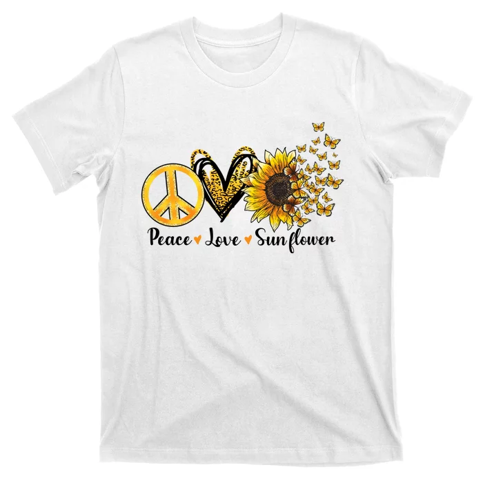 Peace Love Sunflower Sublimation T-Shirt