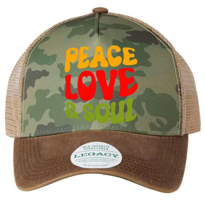 Peace Love & Soul R&B Music Retro Vintage 90s Lovers Legacy Tie Dye Trucker Hat