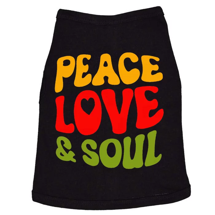 Peace Love & Soul R&B Music Retro Vintage 90s Lovers Doggie Tank