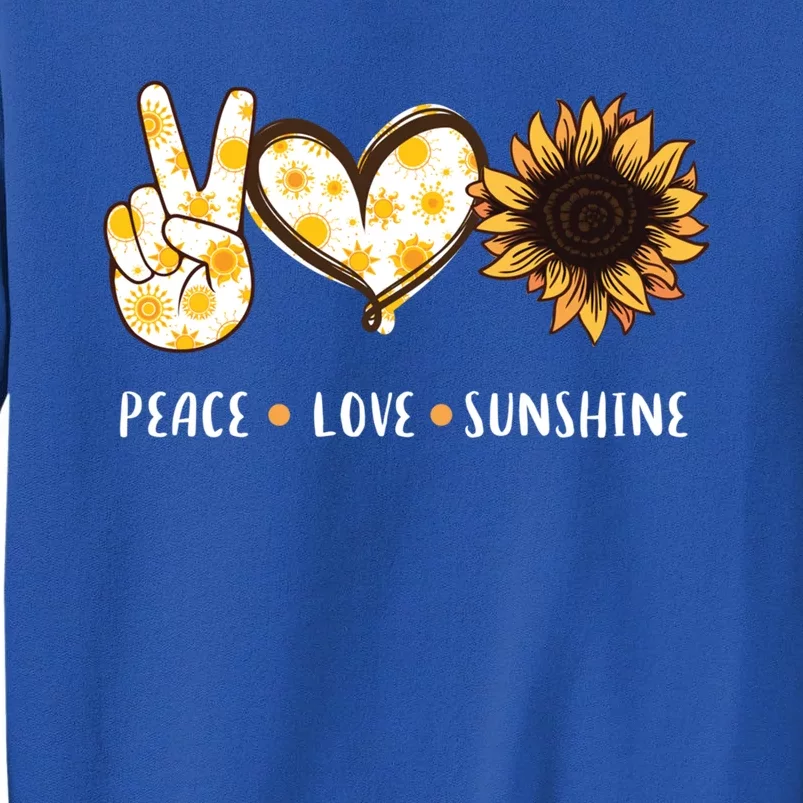 Peace Love Sunshine Sunflower Hippie Gift Gift Sweatshirt