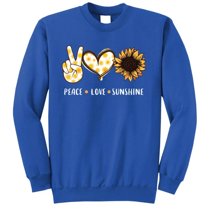 Peace Love Sunshine Sunflower Hippie Gift Gift Sweatshirt