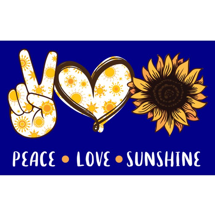 Peace Love Sunshine Sunflower Hippie Gift Gift Bumper Sticker