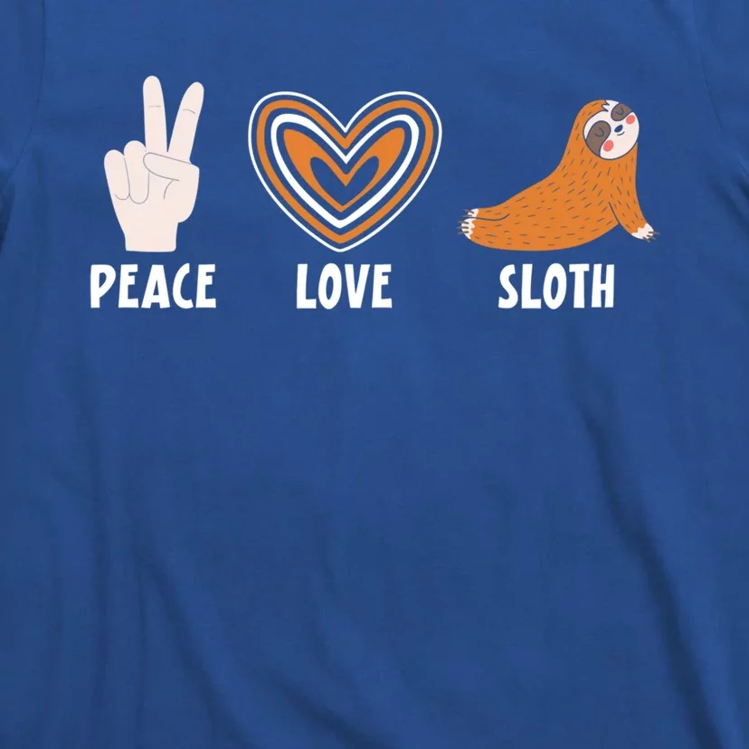 Peace Love Sloth Sloths Lover Gift T-Shirt