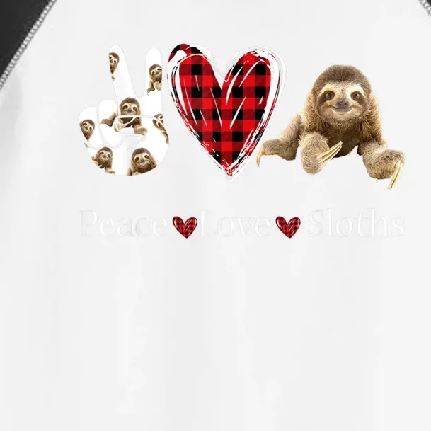 Peace Love Sloths Gift Sloths Lover Gift Cute Gift Toddler Fine Jersey T-Shirt