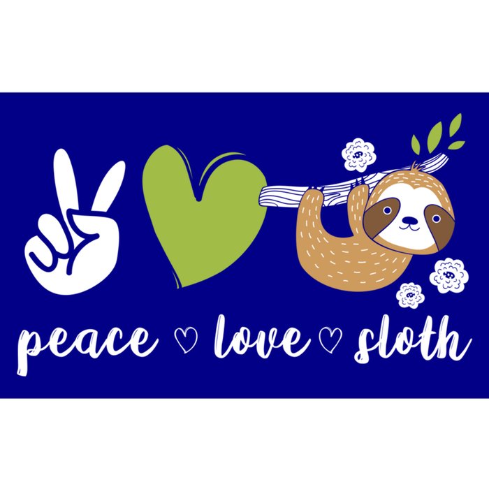 Peace Love Sloth Cool Gift Bumper Sticker