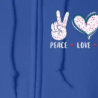 Peace Love Surgery Surgical Tech Surgeon Funny Gift Cool Gift Full Zip Hoodie