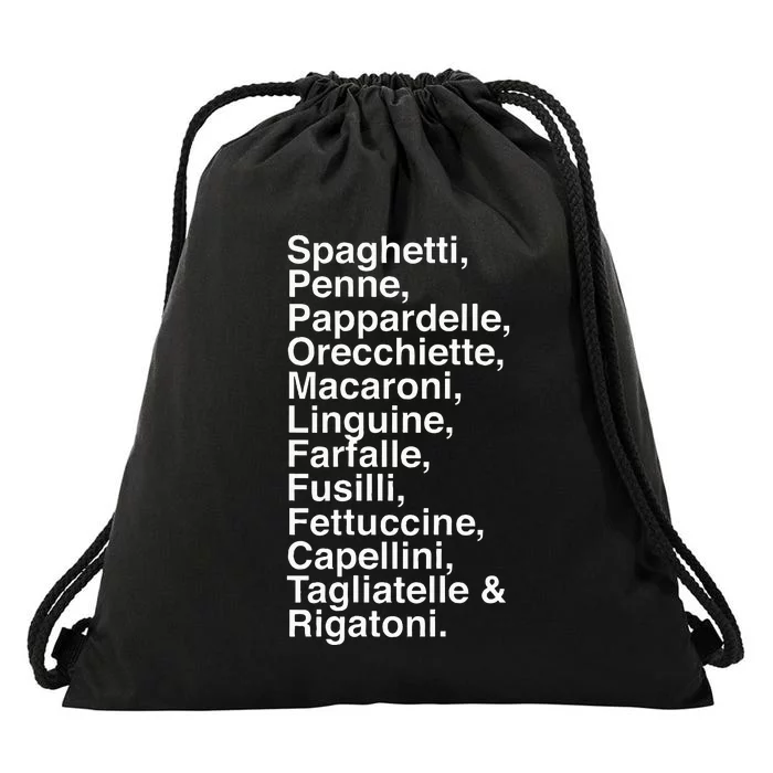 Pasta LoverS Spaghetti Penne Macaronifun Foodie Drawstring Bag