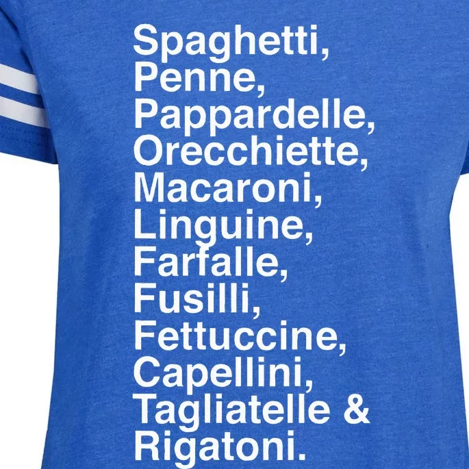 Pasta LoverS Spaghetti Penne Macaronifun Foodie Enza Ladies Jersey Football T-Shirt