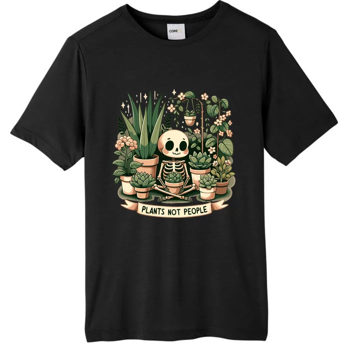 Plant Lover Skeleton Design Plants Not People ChromaSoft Performance T-Shirt