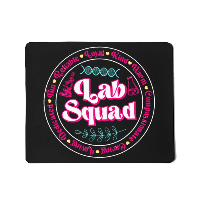 Pink Lab Squad Lab Scientist Microbiologist Mousepad