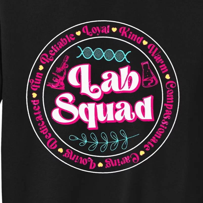 Pink Lab Squad Lab Scientist Microbiologist Tall Sweatshirt