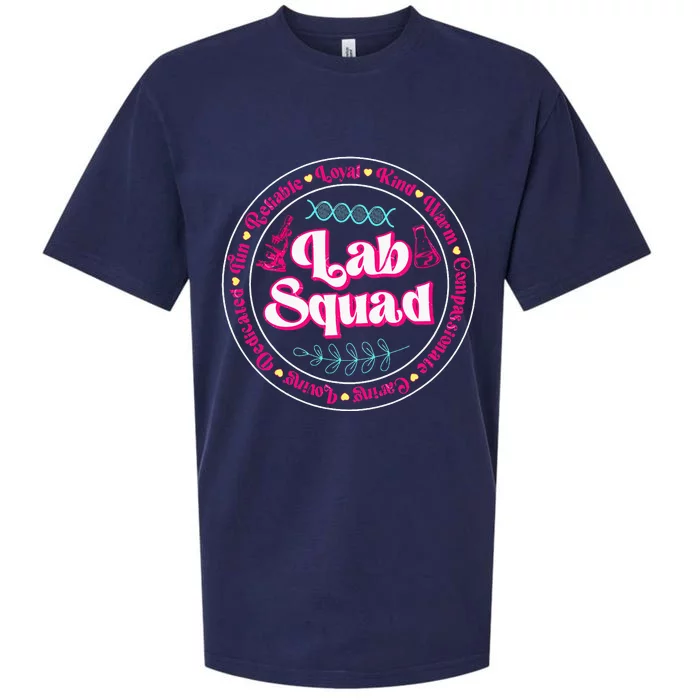 Pink Lab Squad Lab Scientist Microbiologist Sueded Cloud Jersey T-Shirt