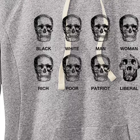 Patriot Liberal Skulls Freethinker Election Vote President Women's Fleece Hoodie