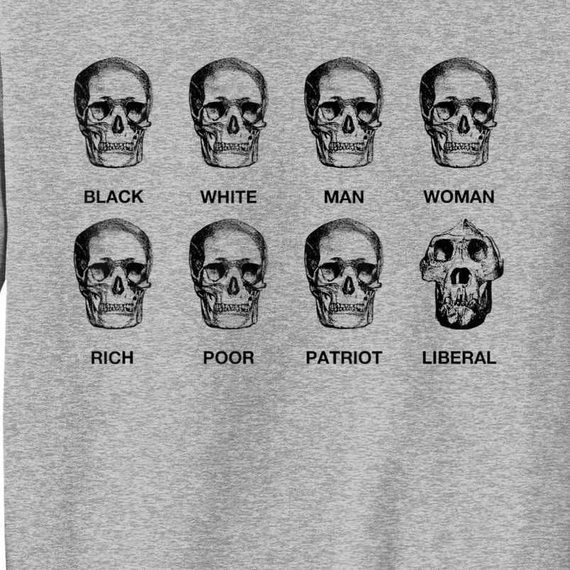 Patriot Liberal Skulls Freethinker Election Vote President Tall Sweatshirt