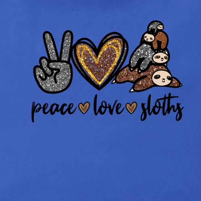 Peace Love Sloths Graphic And Girls Cute Sloth Mom Cool Gift Zip Tote Bag