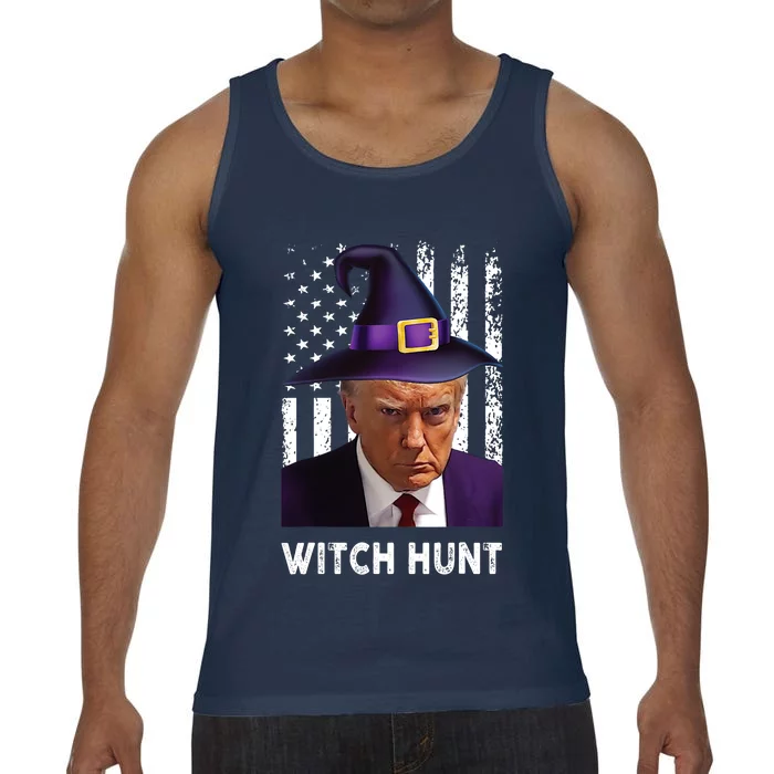 President Legend Trump 2024 Mugshot Halloween Witch Hunt Comfort Colors® Tank Top