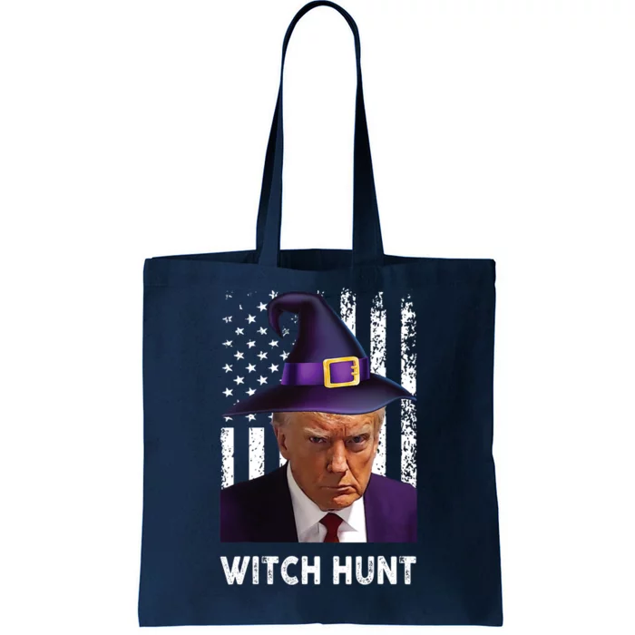 President Legend Trump 2024 Mugshot Halloween Witch Hunt Tote Bag