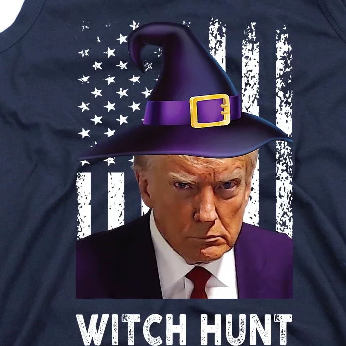 President Legend Trump 2024 Mugshot Halloween Witch Hunt Tank Top