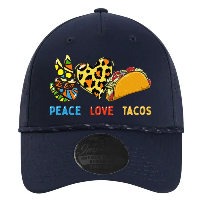 Peace Love Tacos Cute Taco Tuesday Mexican Food Lovers Performance The Dyno Cap