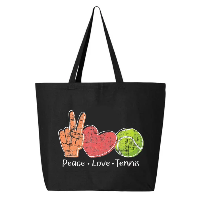 Peace Love Tennis Tournament Player 25L Jumbo Tote