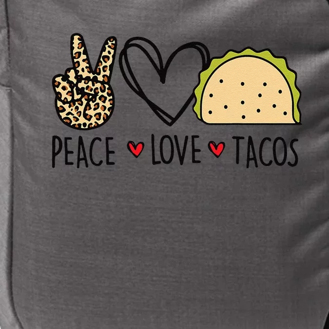 Peace Love Tacos Cinco De Mayo Gifts For Mexican Impact Tech Backpack