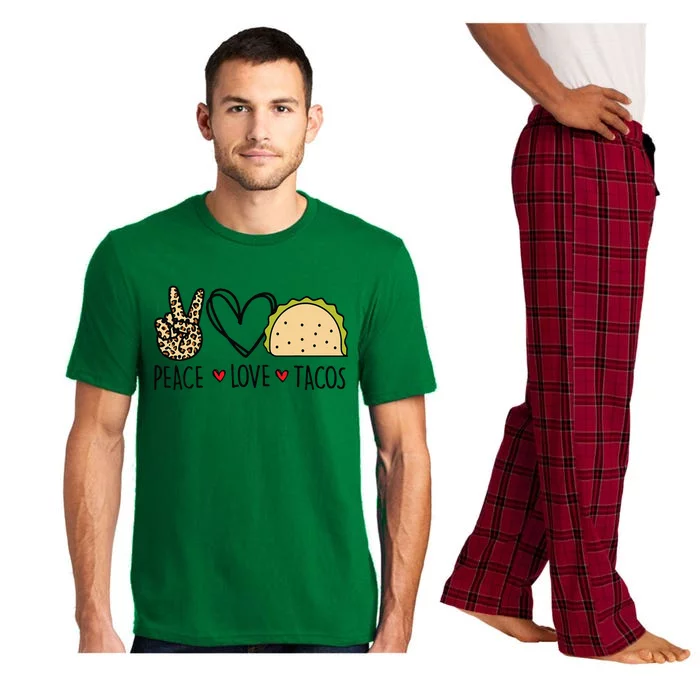 Peace Love Tacos Cinco De Mayo Gifts For Mexican Pajama Set