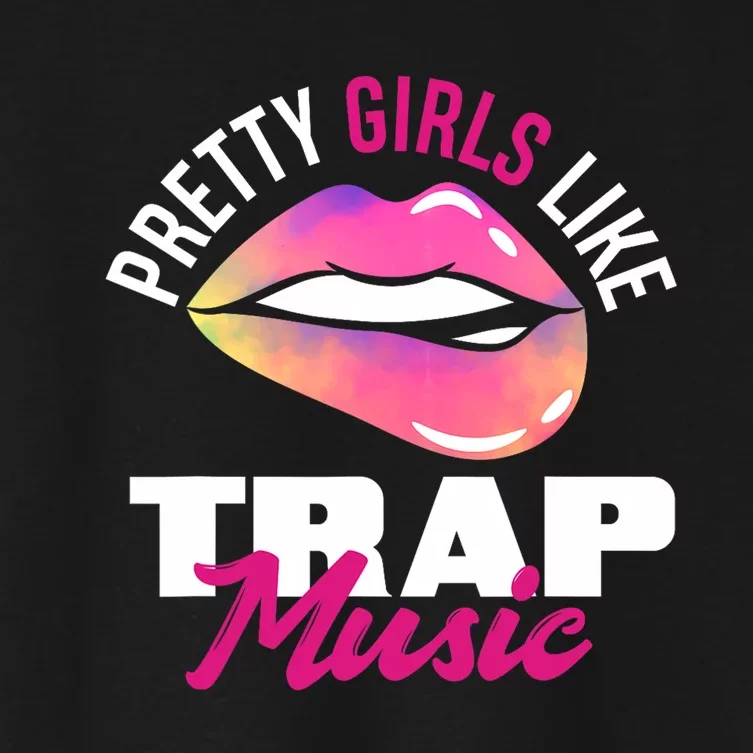 Pretty Like Trap Music Funny Hiphop Women's Crop Top Tee