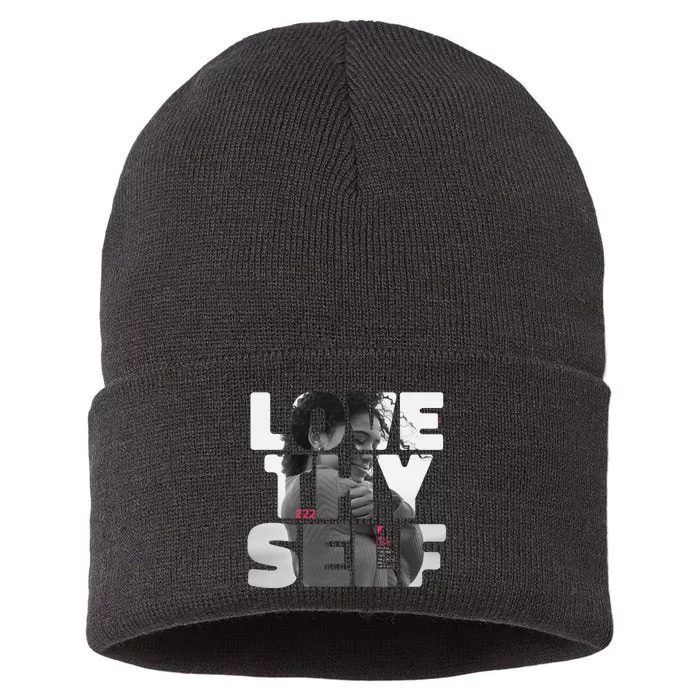 Positive Love Thy Self to promote SelfCare Sustainable Knit Beanie