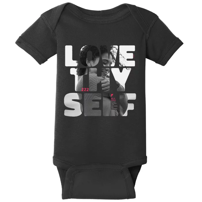 Positive Love Thy Self to promote SelfCare Baby Bodysuit