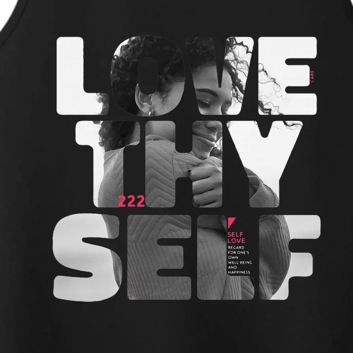 Positive Love Thy Self to promote SelfCare Performance Tank