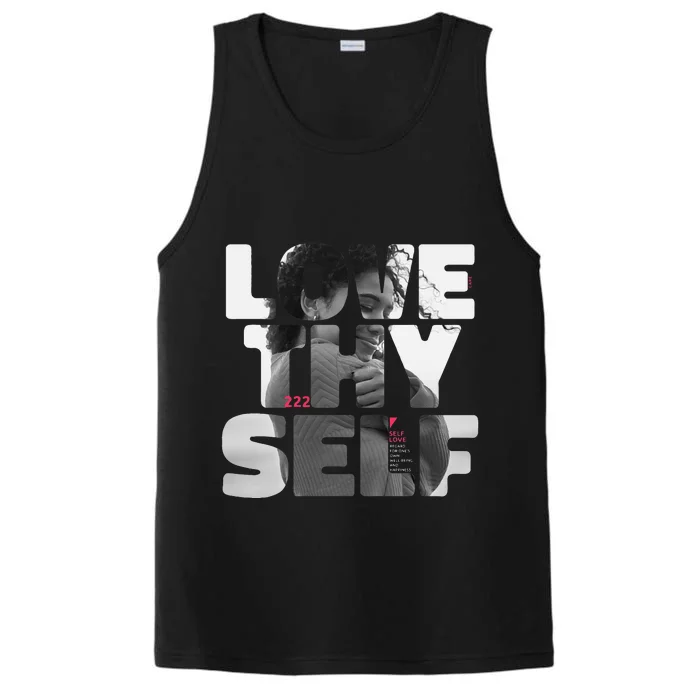 Positive Love Thy Self to promote SelfCare Performance Tank