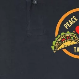 Peace Love Tacos Cinco De Mayo Mexican Fiesta Hippie Heart Softstyle Adult Sport Polo