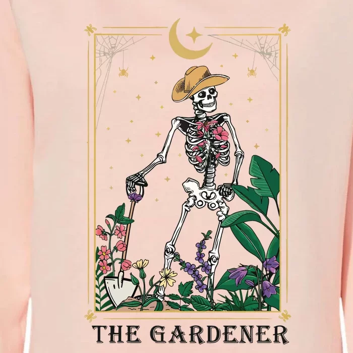 Plant Lover Tarot Card Mom Gardening Womens California Wash Sweatshirt