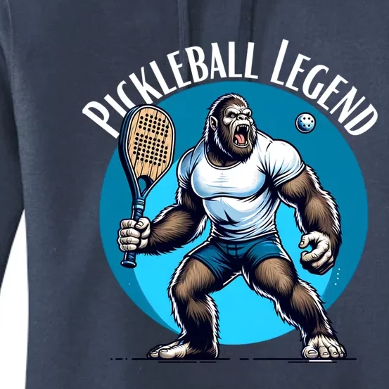 Pickleball Lover Team Bigfoot Funny Pickleball Legend Meaningful Gift Women's Pullover Hoodie