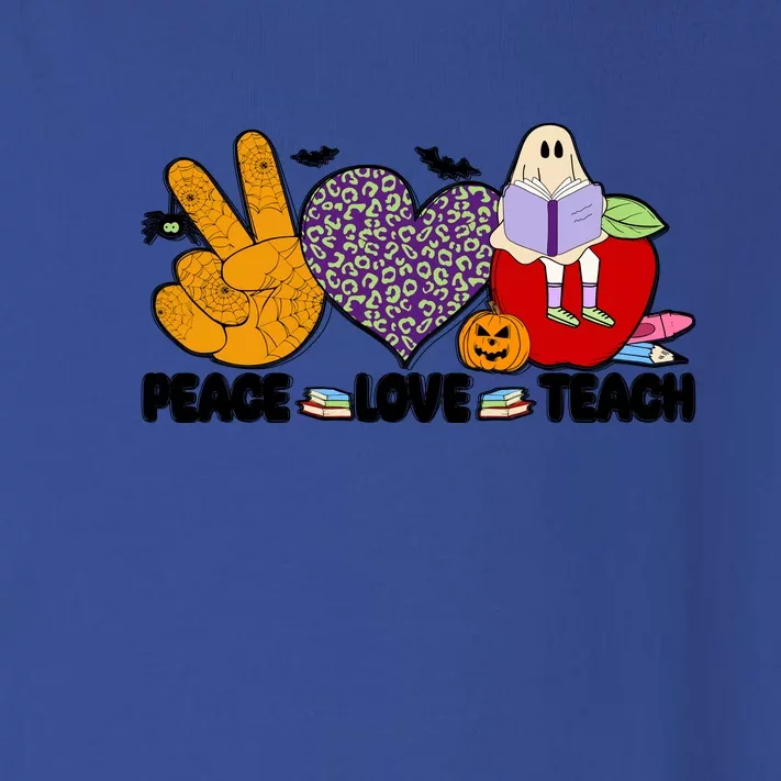 Peace Love Teach Teacher Halloween Costume For Men Gift Toddler Long Sleeve Shirt