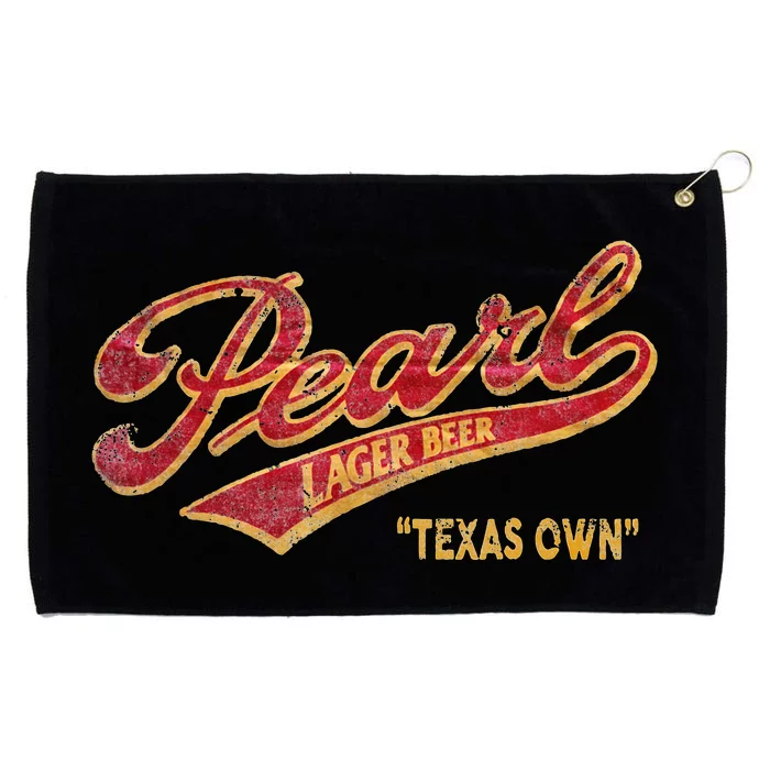 Pearl Lager Texas Beer Grommeted Golf Towel