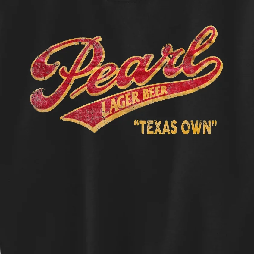 Pearl Lager Texas Beer Kids Sweatshirt